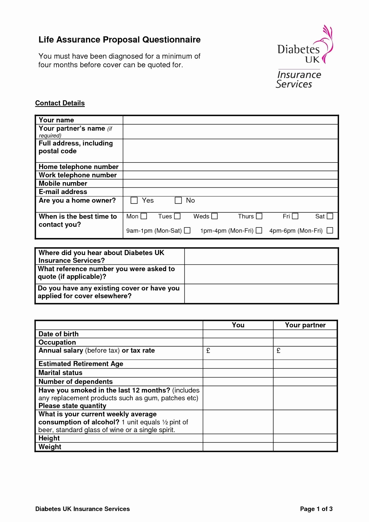 Auto Insurance Card Templates New Questionnaire Document Template