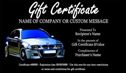 Automotive Gift Certificate S Easy To Use Certificates Document Auto Detail