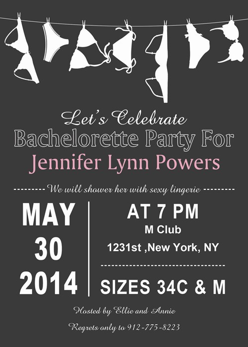 Bachelorette Party Invitations Inexpensive Document