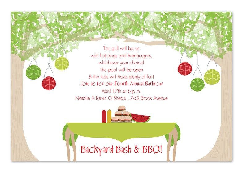 Backyard Dining Party Invitations By Invitation Consultants IC Document Team Building Templates