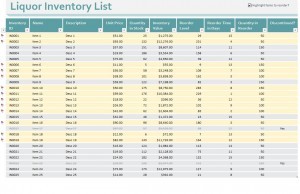 Bar Inventory Control Sheets Document Stock Sheet Excel