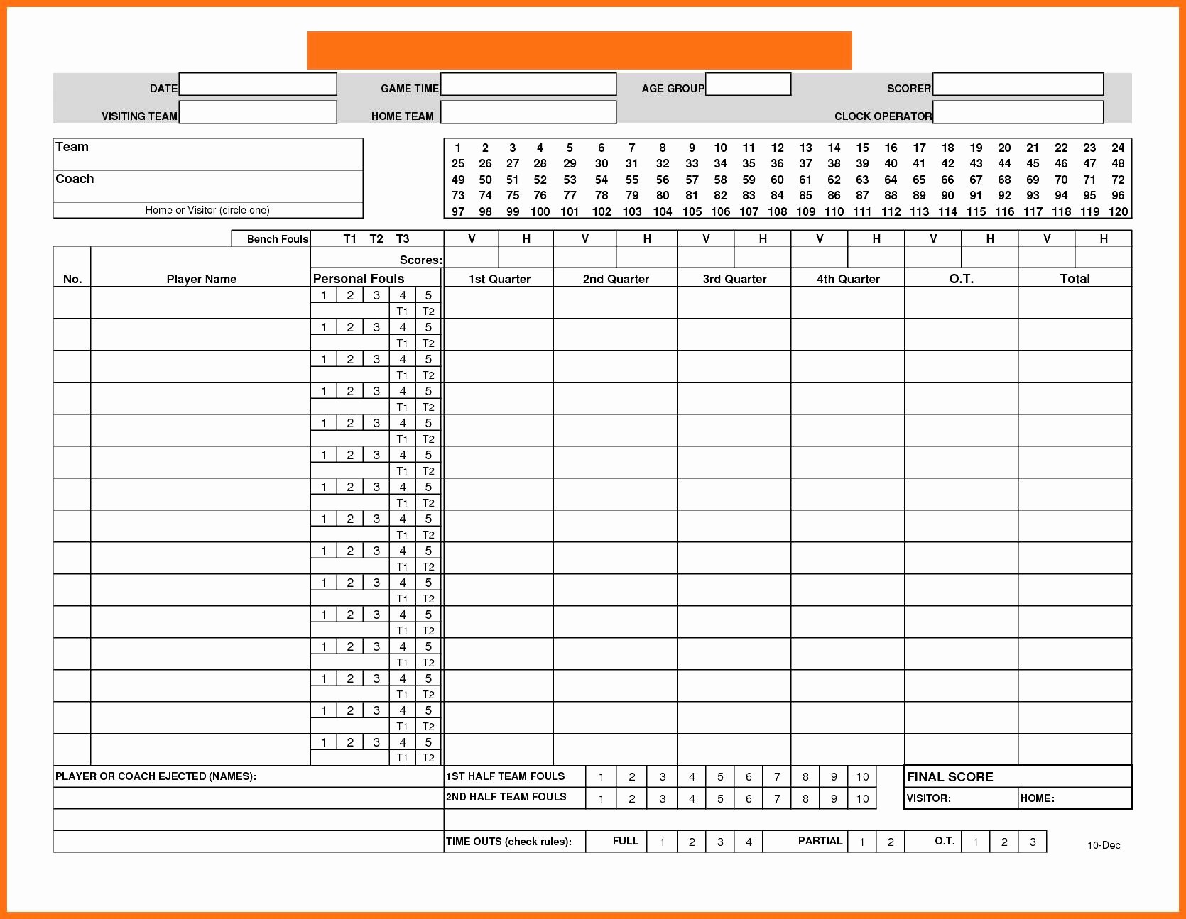 Baseball Stats Sheet Excel Awesome Sports Team Roster Template Best