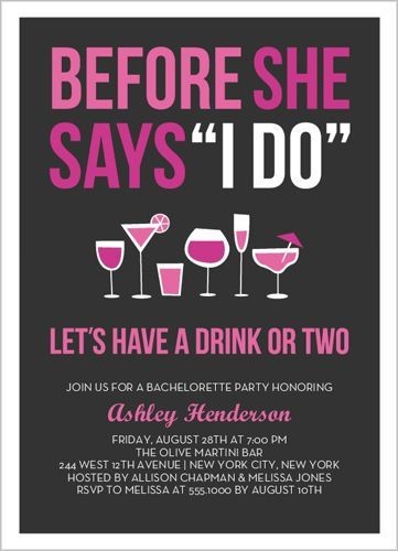 Before The I Do Bachelorette Party Invitations Gift Ideas Document