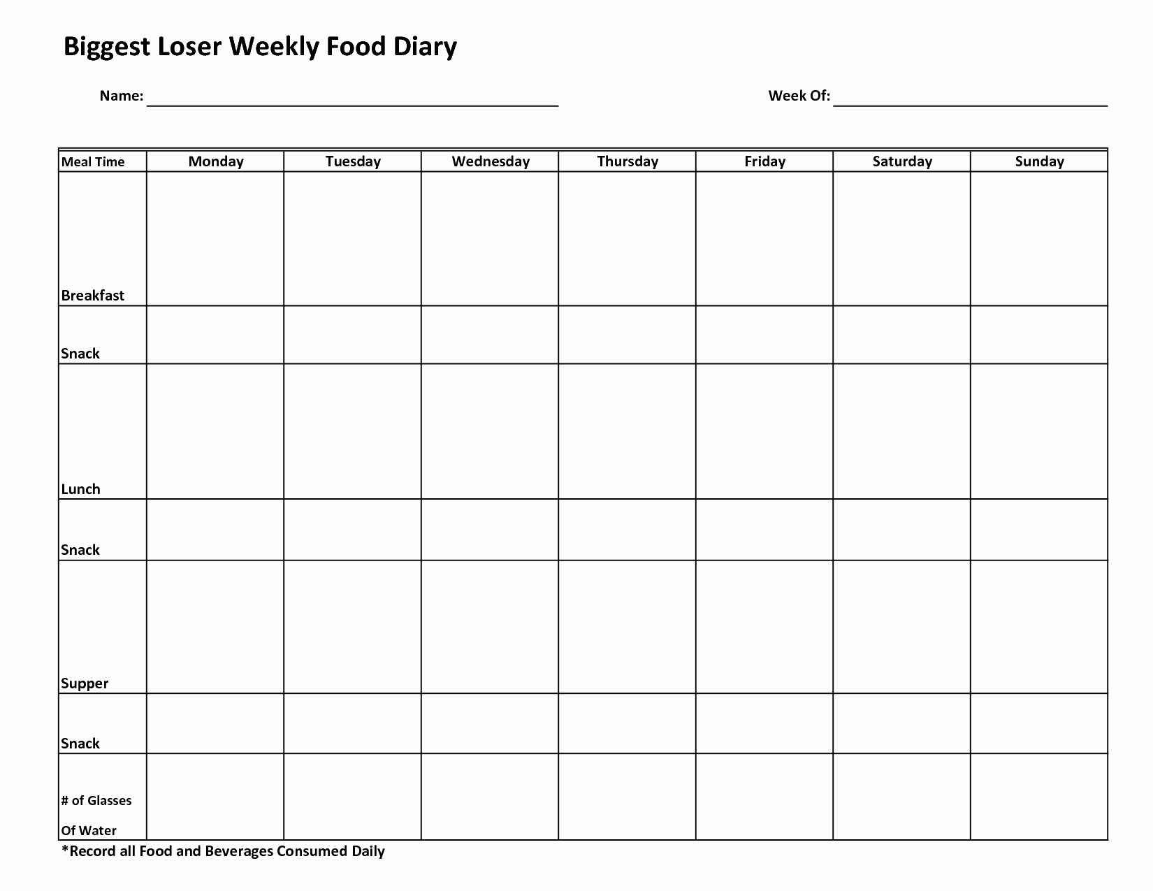 Biggest Loser Weight Loss Calculator Spreadsheet 2018 Excel Document