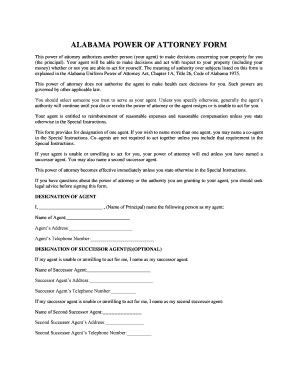 Bill Of Sale Form Alabama Durable Health Care Power Attorney Document Template