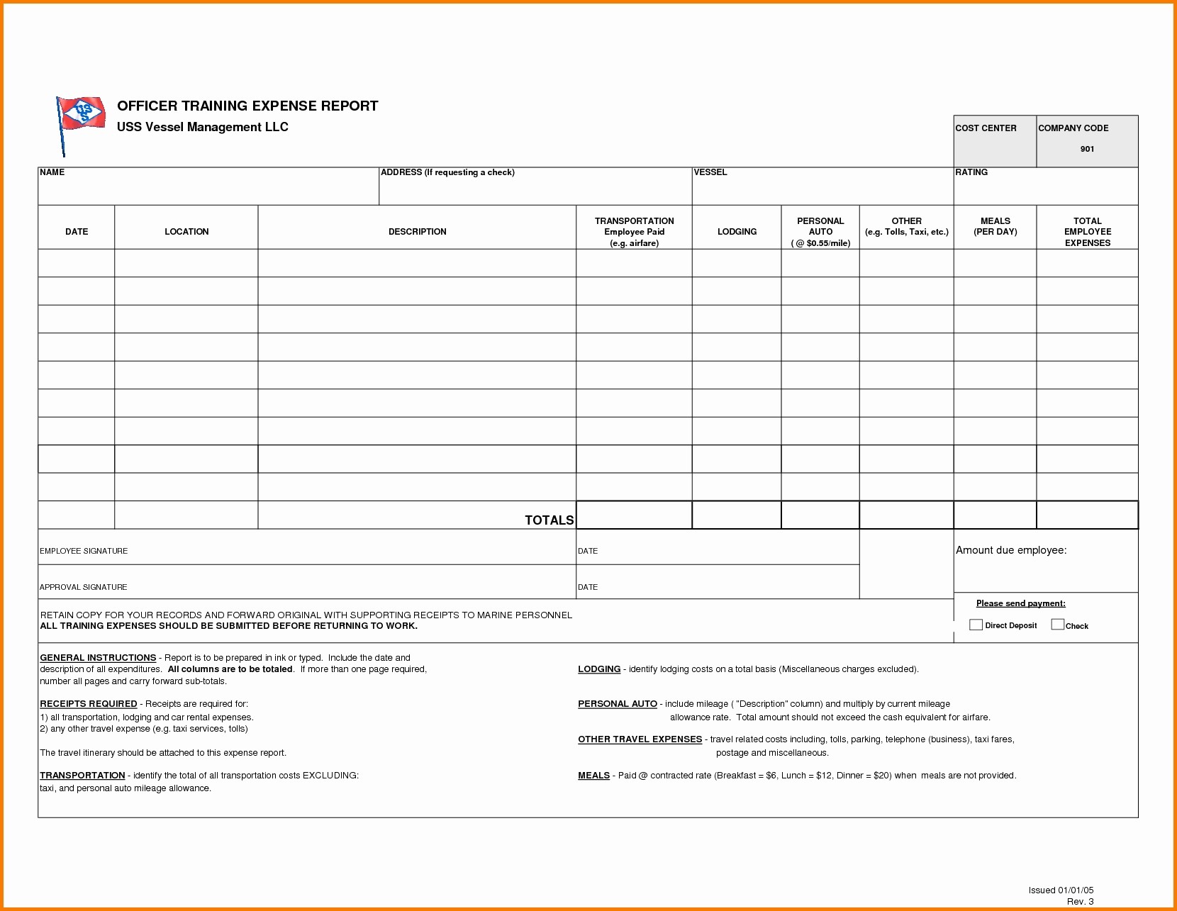 Blank Expense Sheet Awesome Report Form Zoro Blaszczak Of Document