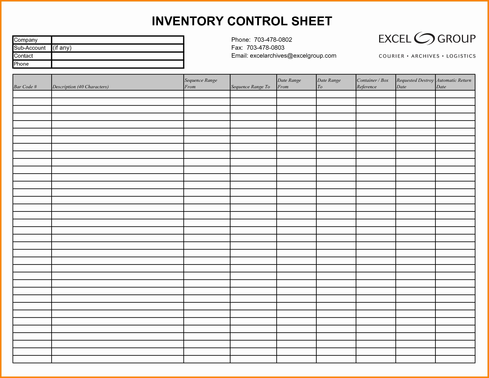 Blank Inventory Spreadsheet Awesome Collection Solutions 7
