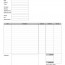 Blank Invoice Form Template Document Plain