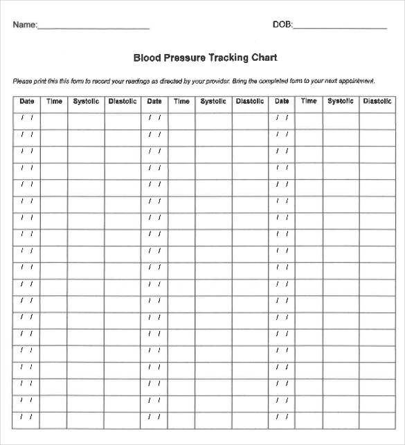 Blood Pressure Chart Template 13 Free Excel PDF Word Documents Document