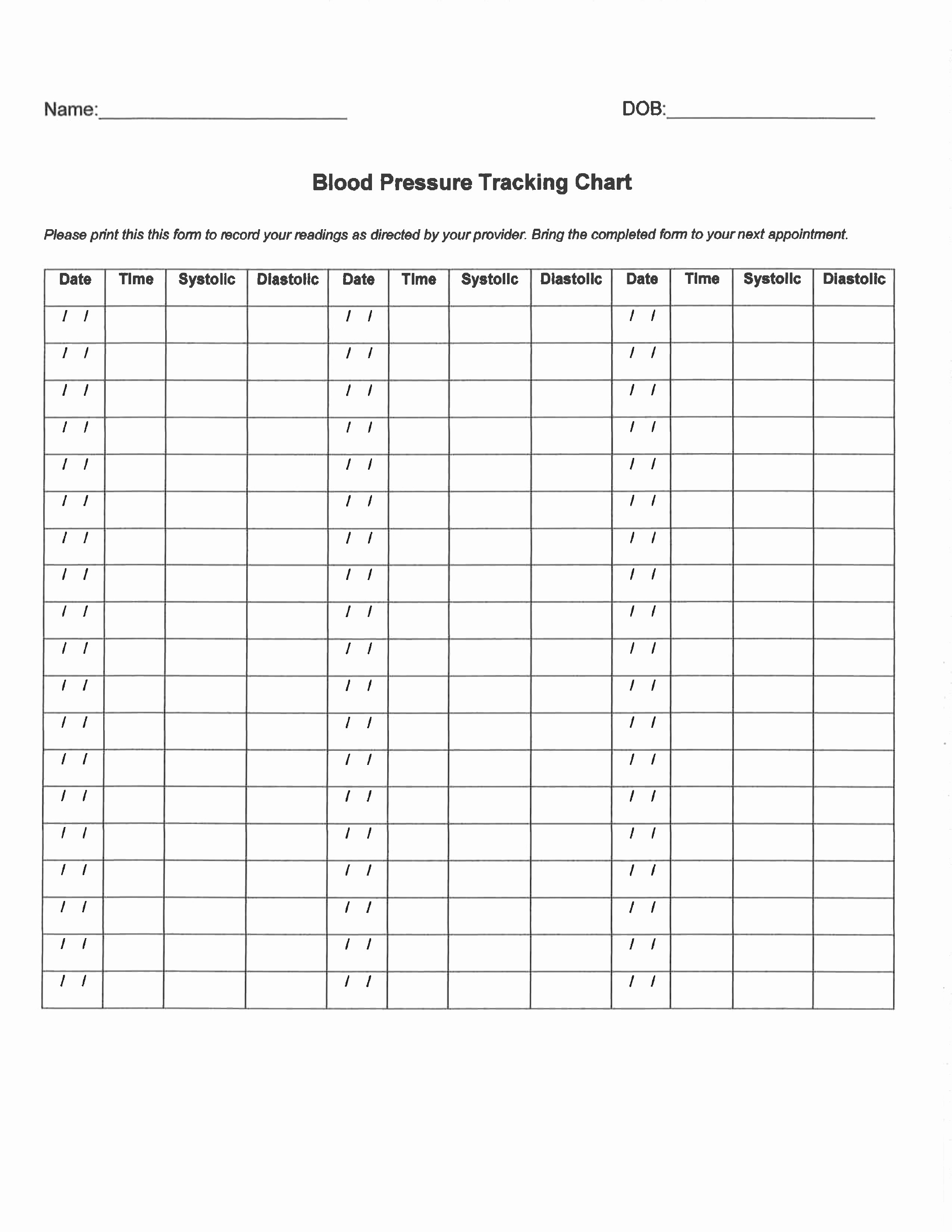 Blood Pressure Recording Chart Excel Best Of Tracking Document