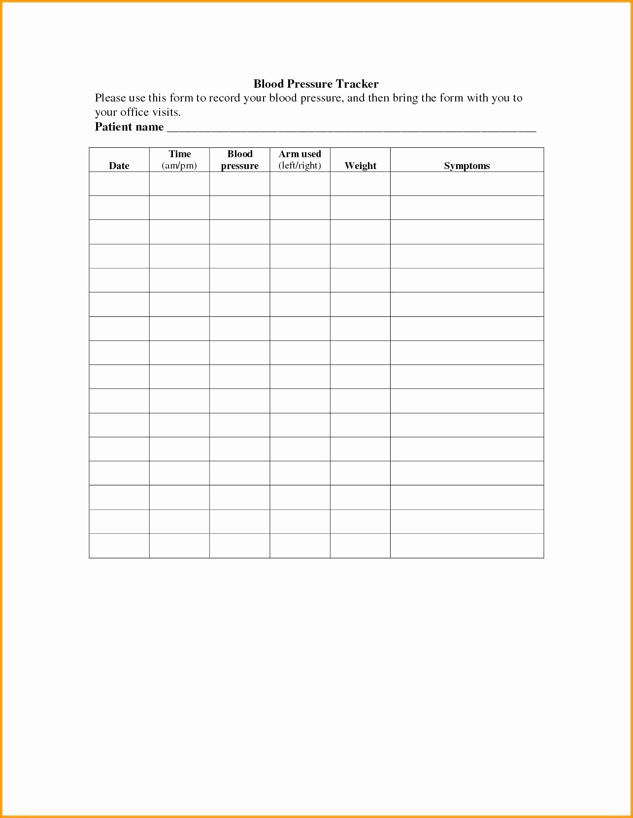 Blood Pressure Spreadsheet Awesome 50 Inspirational Document Worksheets