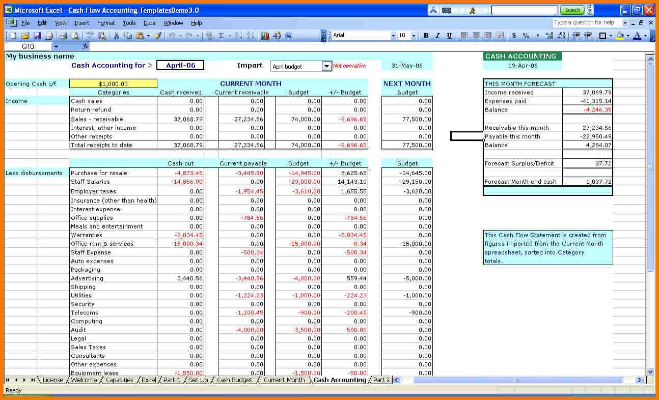 Bookkeeping Templates For Self Employed Homebiz4u2profit Com Document Spreadsheet Using Microsoft Excel