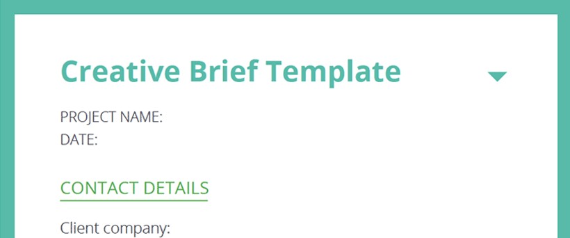 Building An Effective Creative Brief Template Document Pdf