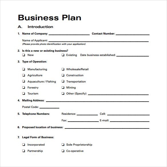 Business Plan Template Free Download STILL DREAMING Thou Art Document For
