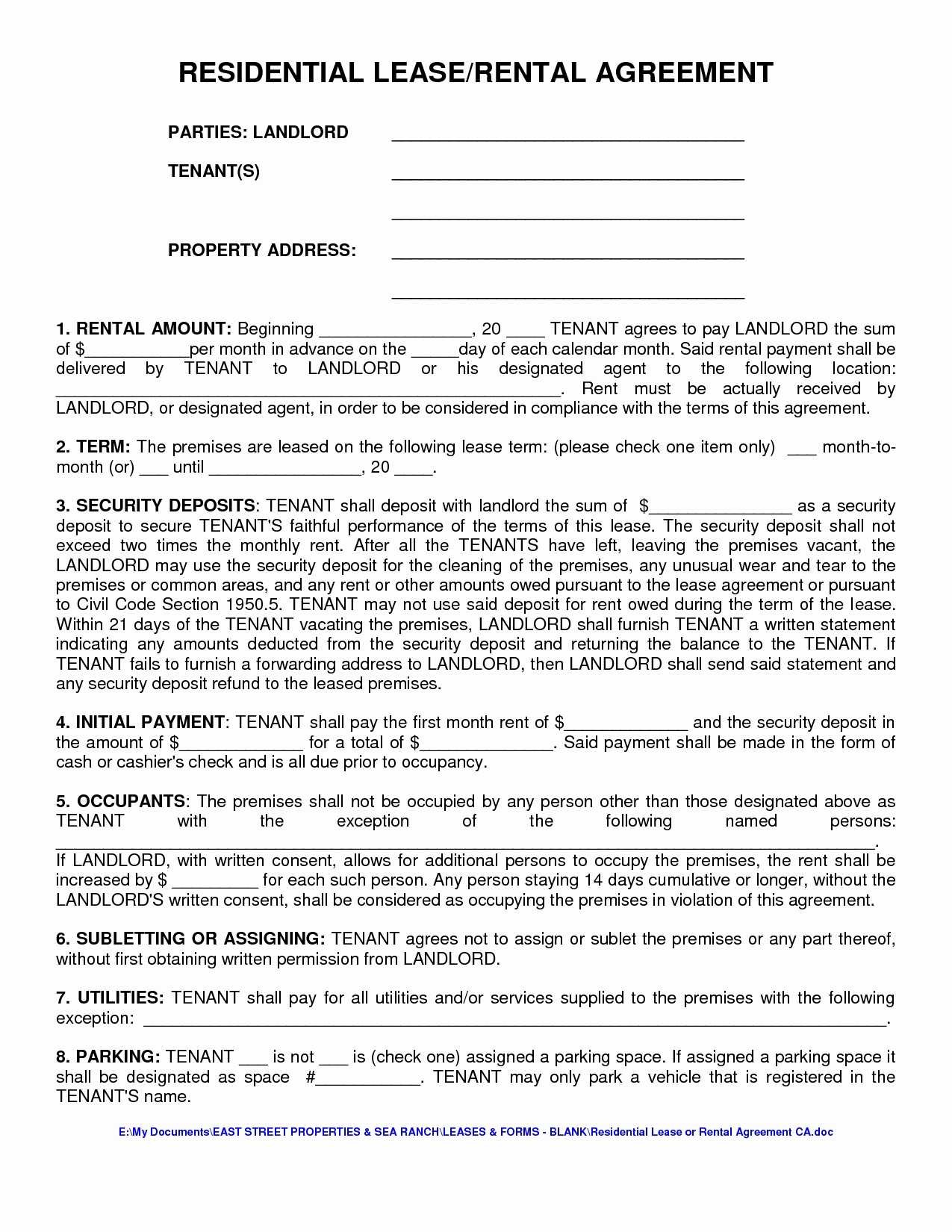 Ca Residential Lease Agreement Lovely 50 Luxury Truck Driver Document Contract