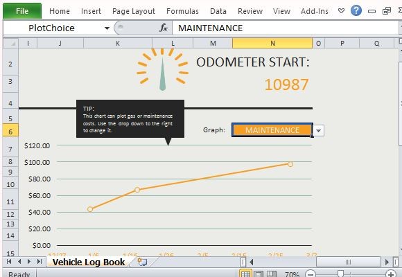 Calculate Mileage And Fuel Expenses With Vehicle Log Book For Excel Document Template Free Download