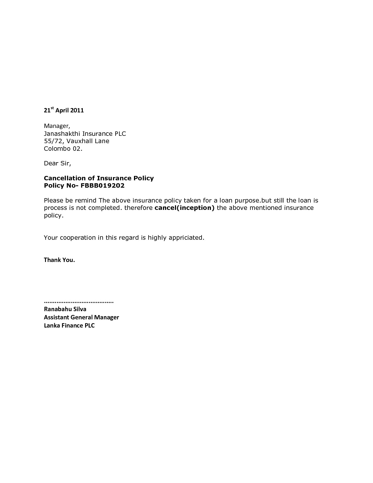 Cancellation Request Letter Tier Crewpulse Co Document Insurance