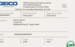 Car Insurance Card Template Tier Crewpulse Co Document Geico Pdf