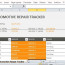 Car Repair Tracker Template For Excel 2013 Document Fleet Maintenance Spreadsheet