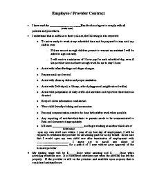 Child Care Employee Contract Printable Childcare Forms Pinterest Document Free Parent Templates