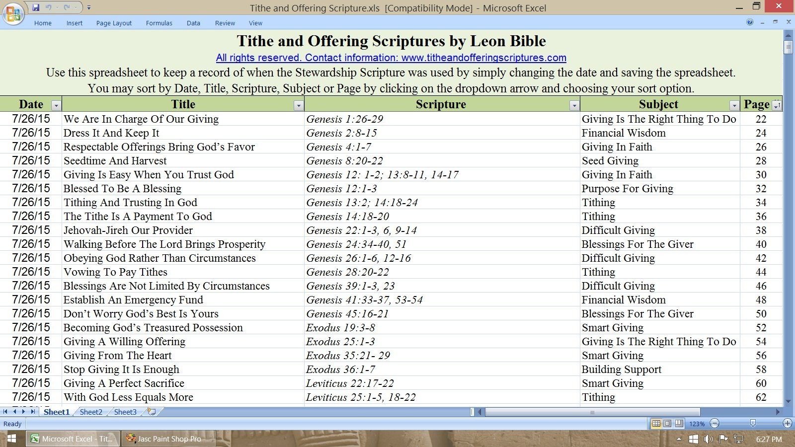 Church Tithe Andng Spreadsheet For Contractor Estimate Example Of Document Tithing Excel
