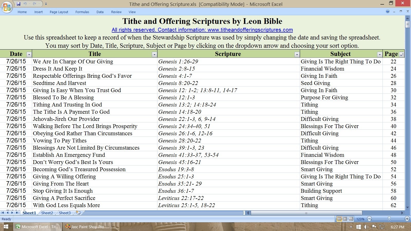 Church Tithing Excel Template Charlotte Clergy Coalition Document Tithe Tracking