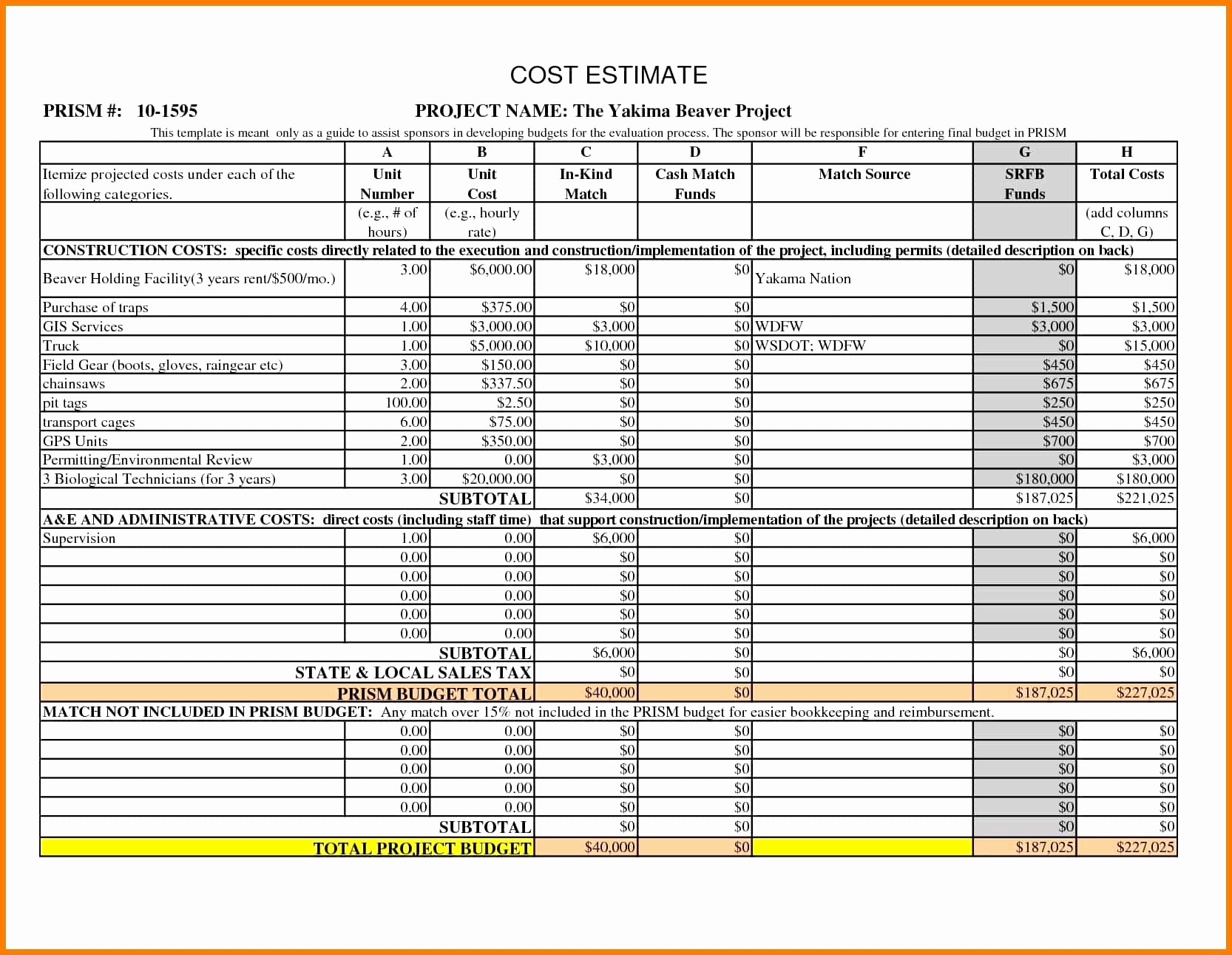 Construction Cost Estimation Excel New Estimating Document Residential Estimator