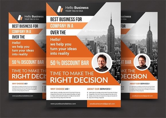 Corporate Business Flyer Templates Creative Market Document New