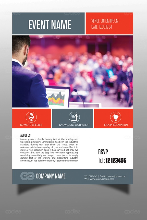 Corporate Events Flyer Templates Oodlethemes Com Document Business Event