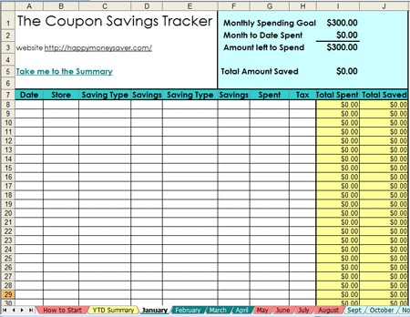 Coupon Spreadsheet 2018 Software Free Excel Document