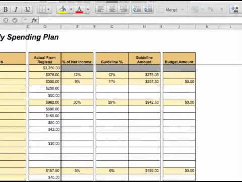 Creating A Zero Based Budget YouTube Document Spreadsheet