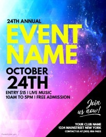 Customize 24 630 Event Flyer Templates PosterMyWall Document Flyers Samples