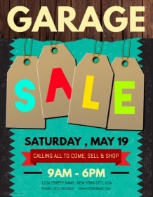 Customize 490 Garage Sale Flyer Templates PosterMyWall Document Yard Ad Examples