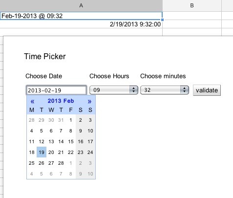 Date And Time Picker Google App Script Stack Overflow Document Sheets