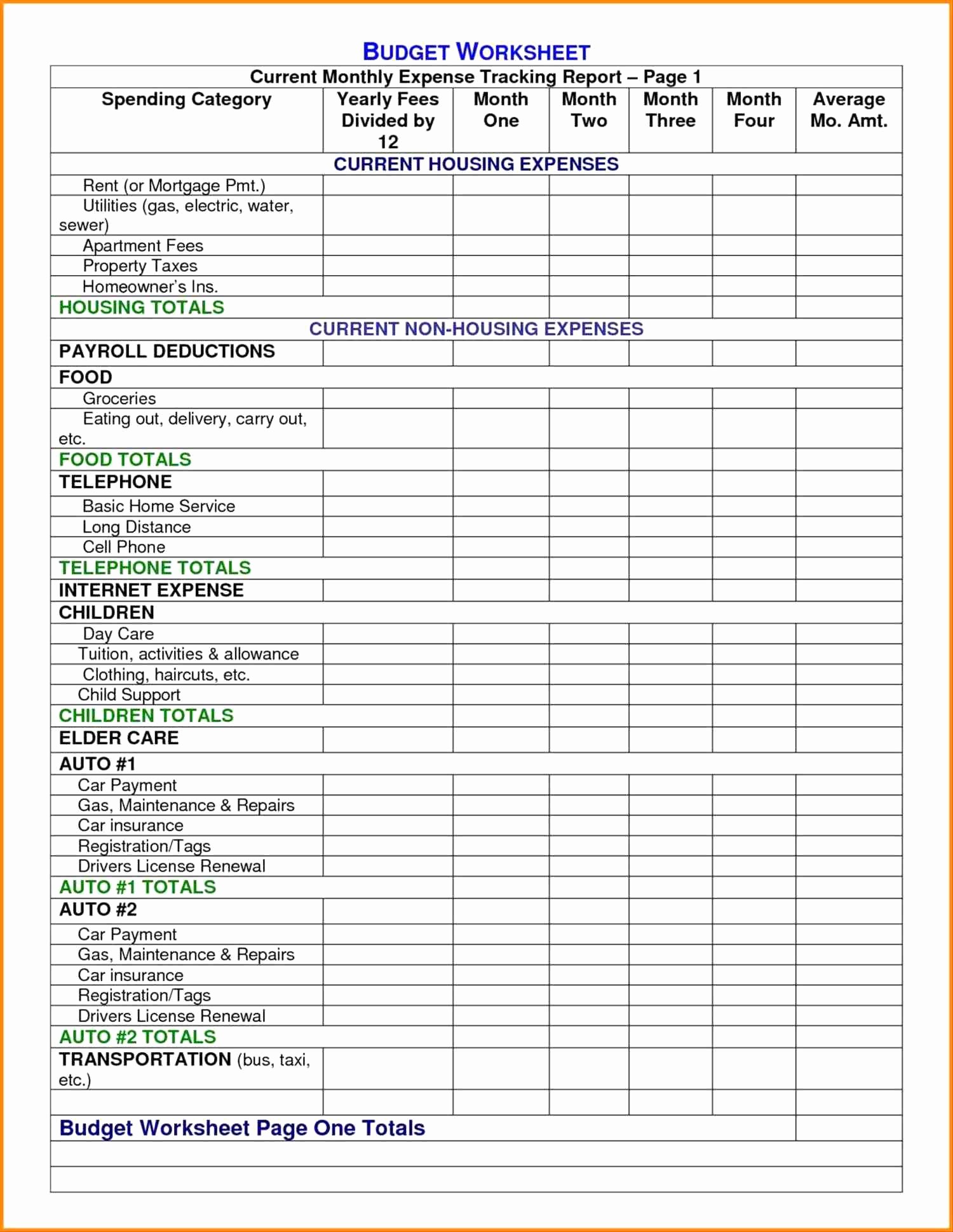 Dave Ramsey Zero Based Budget Form Luxury Bud Document Spreadsheet