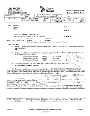 Declaration Page For Health Insurance Fill Online Printable Document