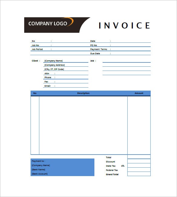 Designing Invoice Template 10 Free Word Excel PDF Format Document Graphic Design