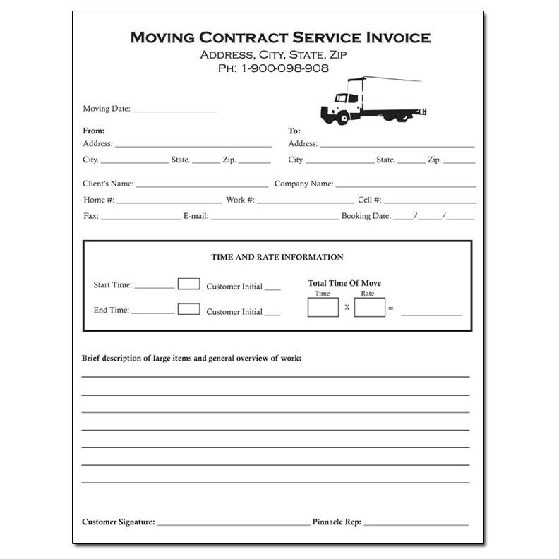 DesignsnPrint Document Moving Invoice Template