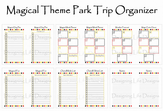 Disney Planning Binder Printables Best Of Document
