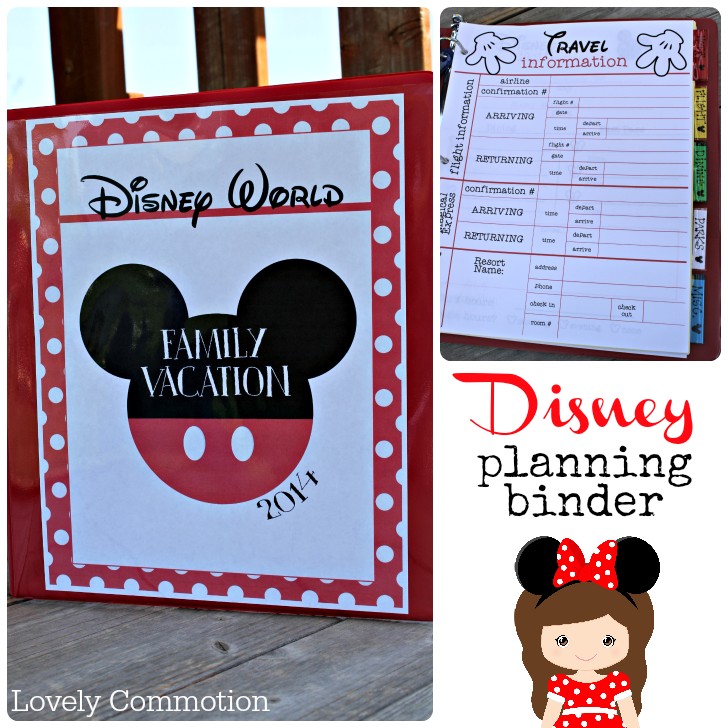 Disney Planning Binder With Printables Lovely Commotion