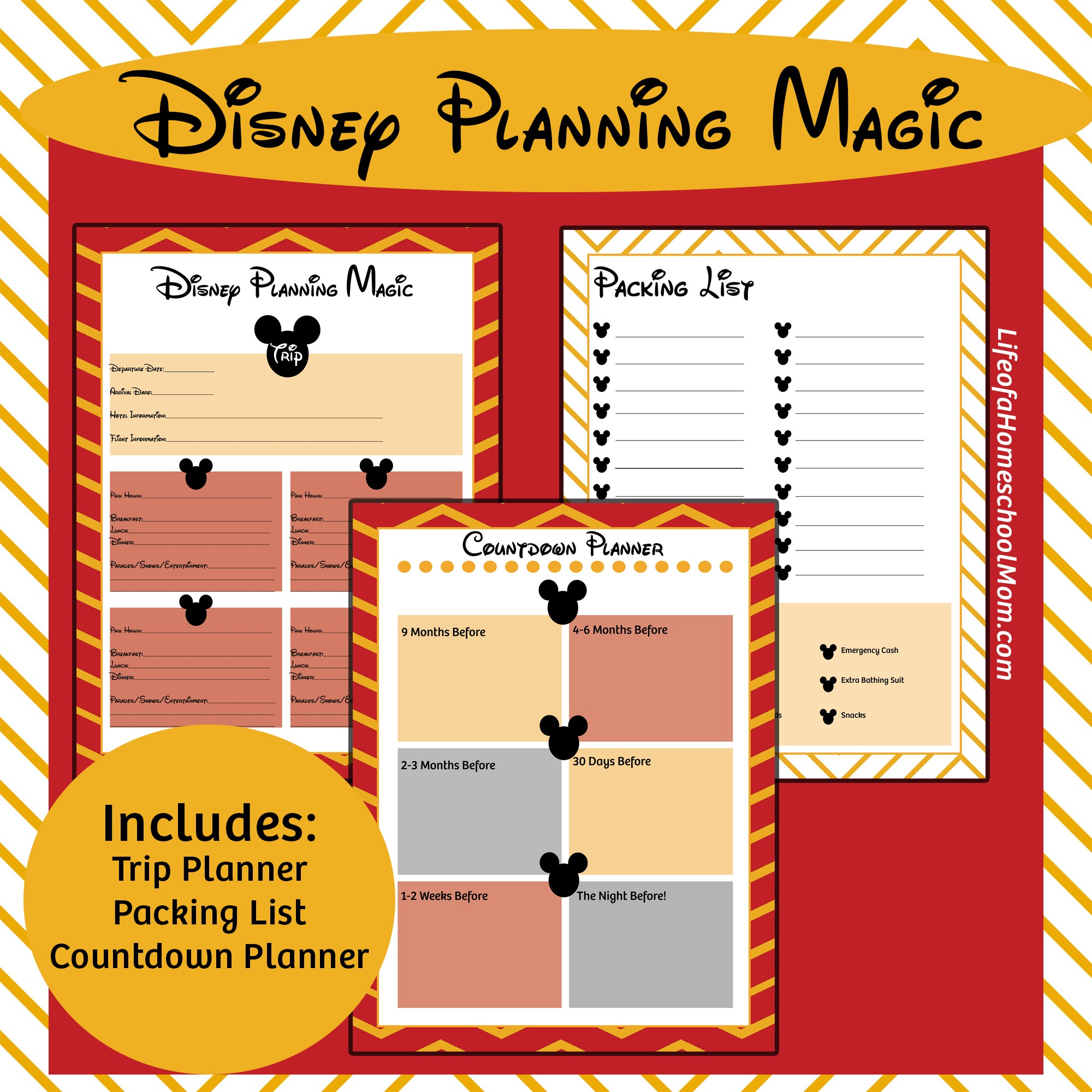 Disney Planning Kit Life Of A Homeschool Mom Document