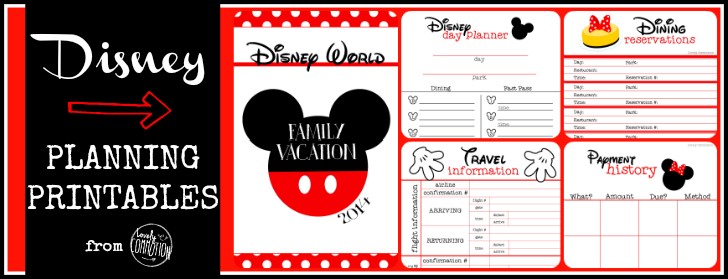 Disney Planning Printables Free Lovely Commotion Document Binder