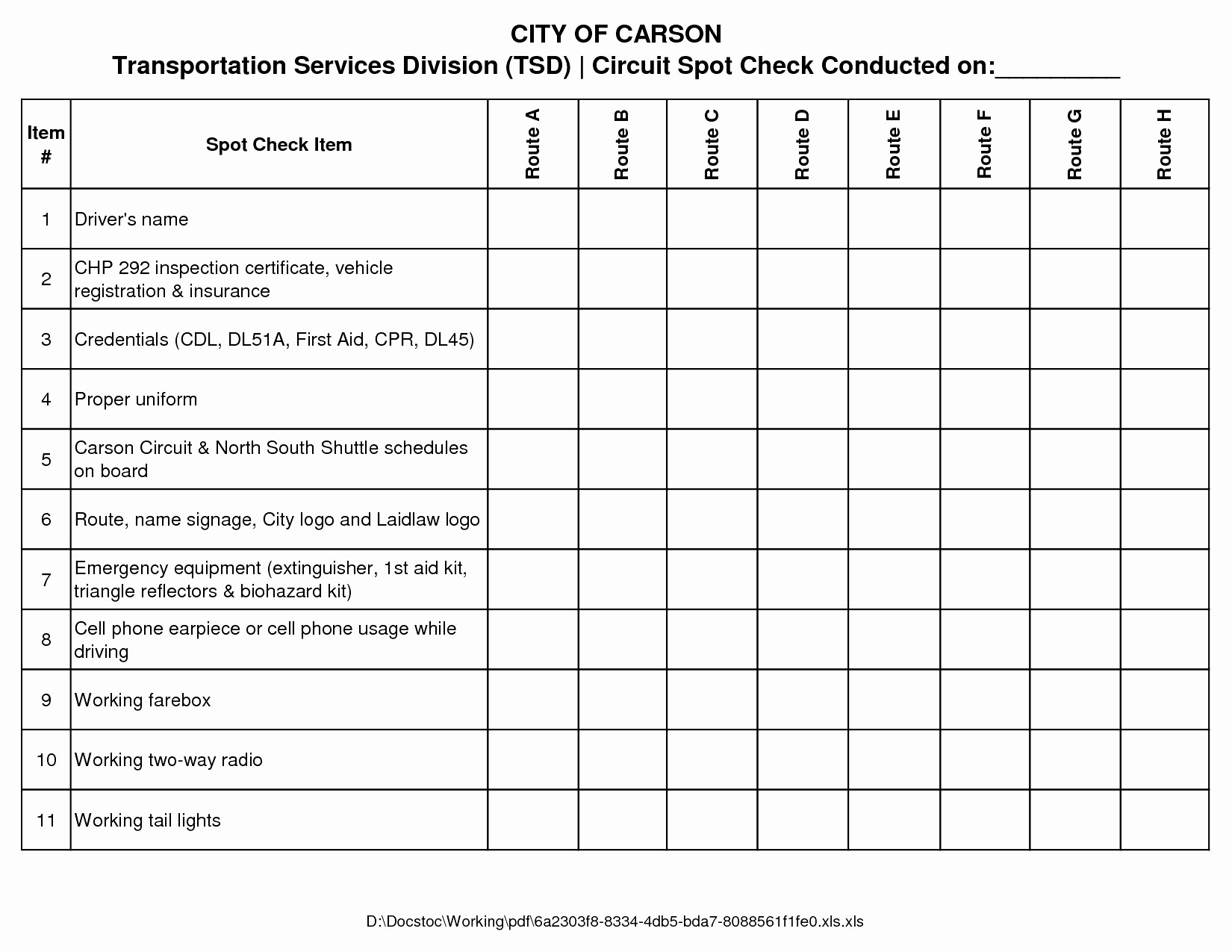 Dispatch Spreadsheet Template Lovely Document