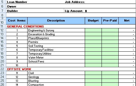 Download Construction Cost Breakdown Excel Sheet For FREE Document Template