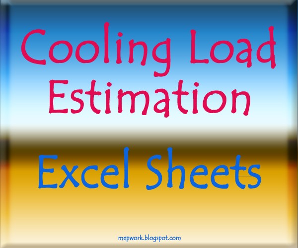 Download Cooling Heating Load Excel Sheets Document Hvac