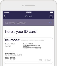 Download Electronic Proof Of Insurance Esurance Document Picture Car