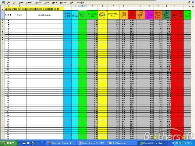 Download Free Ebay Consignment Spreadsheet Document