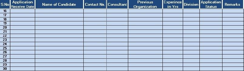 Download Job Candidate Tracker Excel Template ExcelDataPro Document