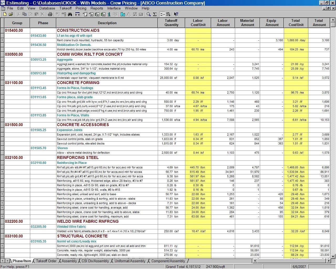 Earthwork Estimating Spreadsheet 2018 Excel Templates