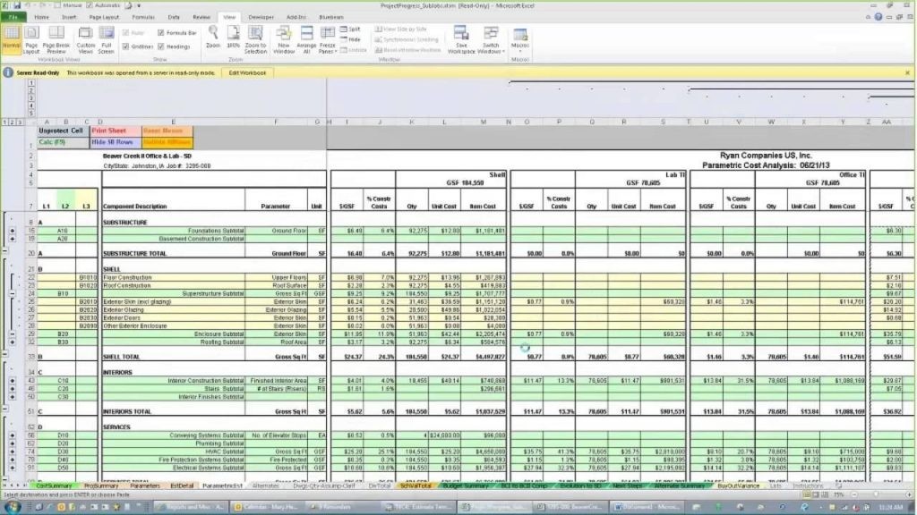 Earthwork Estimating Spreadsheet For Examples Free Concrete Elegant Document Excel Template Construction